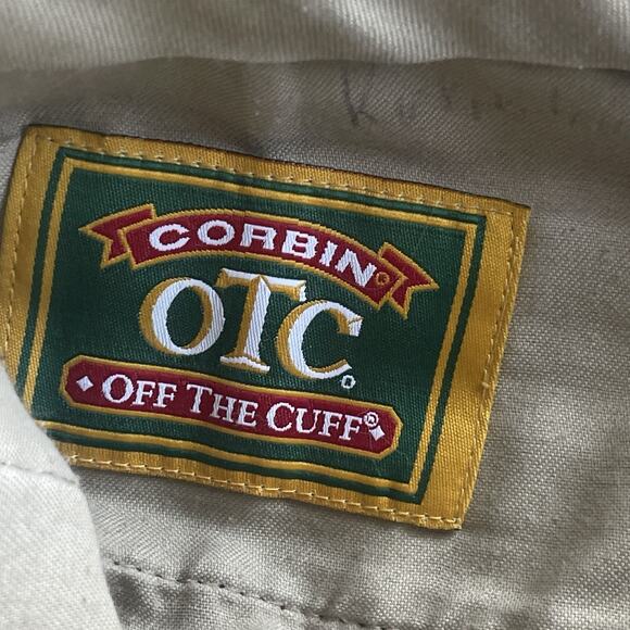 Vintage Corbin Off the Cuff Mens 38x28 Blue Corduroy Pants Cotton 90s Trouser - Picture 4 of 10